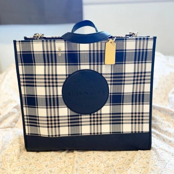 65 | 🍁🍁Coach Dempsey Tote Bag (Midnight) - Picture 4 of 10